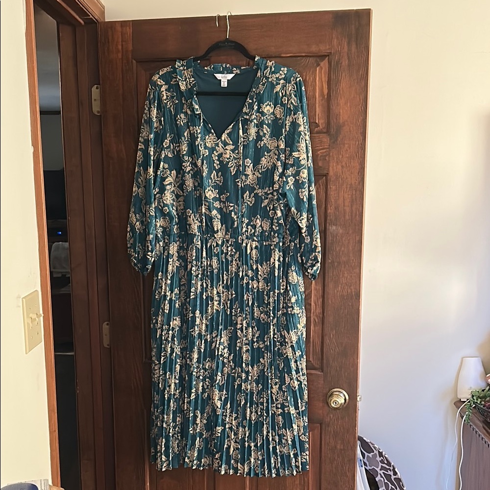 Floral Teal Dress